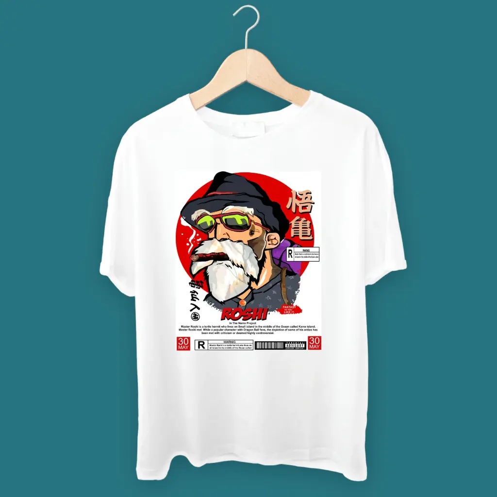 KniteWolf Men Solid Round Neck Polyester White T-Shirt with Graphic Print