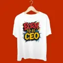 KniteWolf Men Solid Round Neck Polyester White T-Shirt with Graphic Print