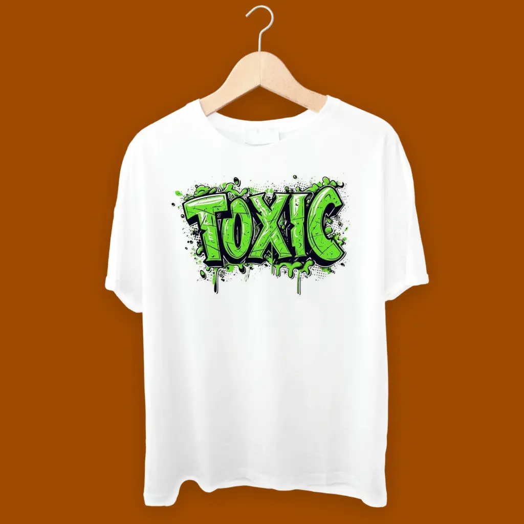Toxic Men Solid Round Neck T-Shirt 
