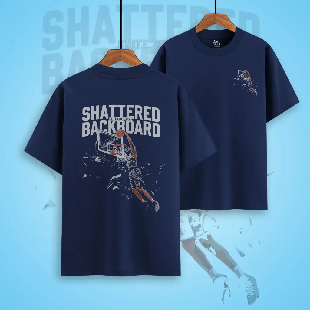 Knite Wolf® Shattered Backboard Oversized T-Shirt