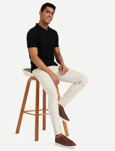 Knite Wolf Men’s Solid Polo T-Shirt | Premium Cotton Blend | Multiple Color Options | Stylish & Comfortable | Under ₹300