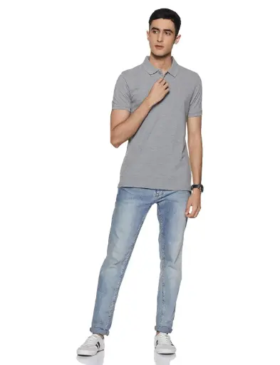 Knite Wolf Men’s Solid Polo T-Shirt | Premium Cotton Blend | Multiple Color Options | Stylish & Comfortable | Under ₹300