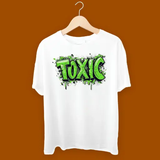 Toxic Men Solid Round Neck T-Shirt 